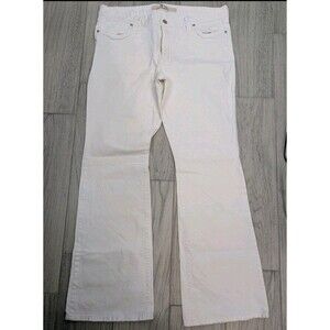 Gap Curvy Flare Jeans Womens 16L White Stretch Denim High Rise Flared 99 Cotton